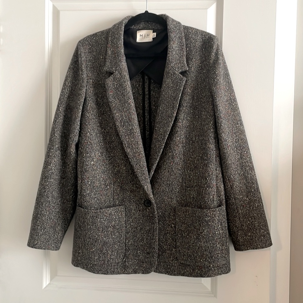 Wool tweed blazer